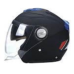Elektrischer Fahrradhelm mit zwei Spiegeln Herren Damen Warm und Kalt Winterfahren Mütze Batterieauto Vier Jahreszeiten Halbschalenhelm — foto 5