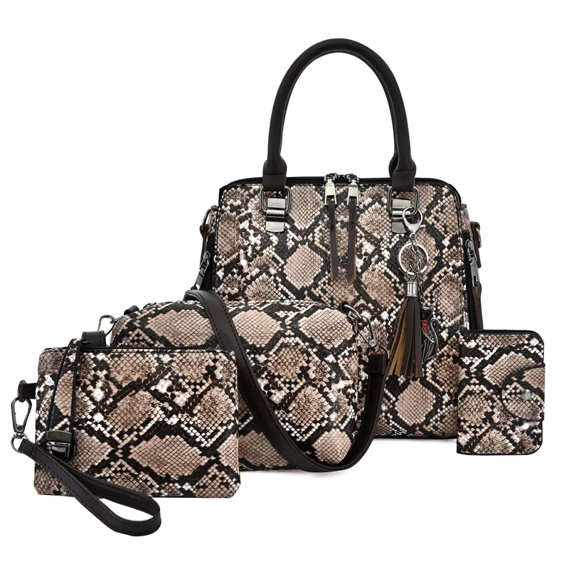 Bolsa Maternidade com Estampa de Cobra para Fotos Bolsa de Mão Ombro Diagonal Perfeita para Mamães Modernas e Organizadas — foto 2