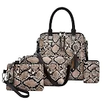 Bolsa Maternidade com Estampa de Cobra para Fotos Bolsa de Mão Ombro Diagonal Perfeita para Mamães Modernas e Organizadas — foto 2