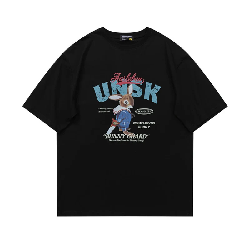 Funny cartoon printed round neck short sleeve men's T-shirt. Comfortable and stylish for everyday wear. A perfect choice — photo 12