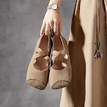 Women's Ballet Flats with Elastic Band, First Layer Cowhide, Soft Bottom, Casual Shoes perfect for all-day comfort and s — photo 4