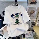 Colorful Right Shoulder Short T-shirt Half Sleeve Stylish Summer Top Comfortable and Chic Perfect for Casual Wear and Wa — photo 11
