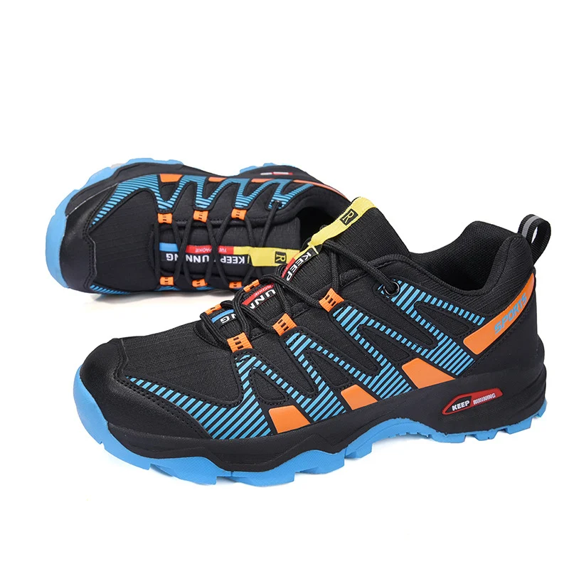 Botas esportivas casuais exclusivas plus size masculinas. Sapatos para escalada outdoor off-road. Conforto e estilo em cada aventura. — foto 9