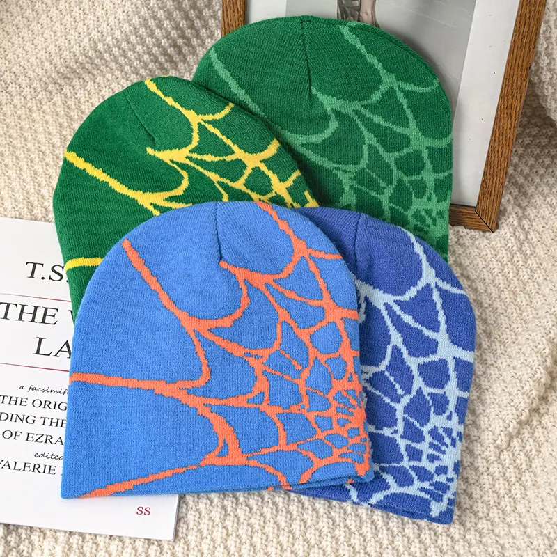 Title 14, Gorro de malha jacquard de rede quente para hom...