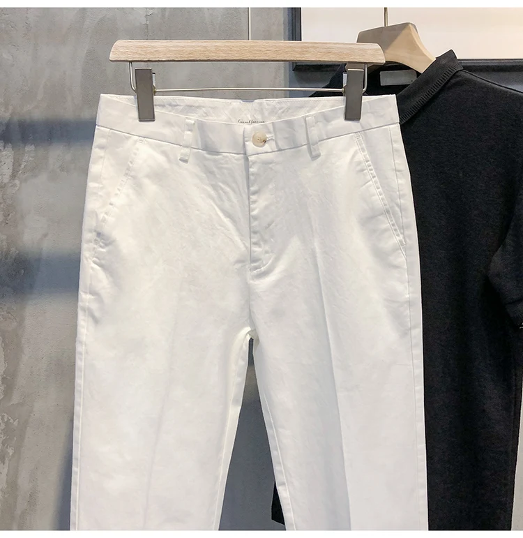 Pantalones juveniles holgados de nueve puntos para hombre, versátiles y elegantes, perfectos para un look moderno y cómodo, ideales para cualquier ocasión. — foto 1