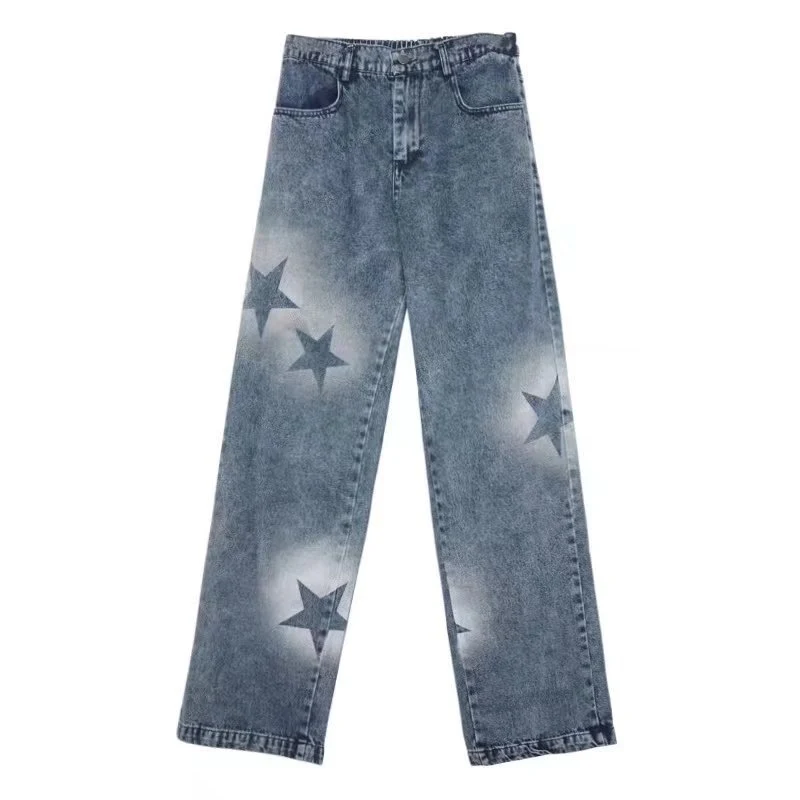 Men's and Women's Loose Straight Wide Leg Jeans Comfortable, versatile denim pants for everyday wear and various occasio — photo 1