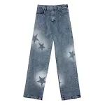 Men's and Women's Loose Straight Wide Leg Jeans Comfortable, versatile denim pants for everyday wear and various occasio — photo 1