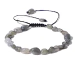 Pulseira Tecida com Contas Irregulares de Pedra Natural para Viagens, Design Único e Durável, Estilo Exclusivo — foto 11