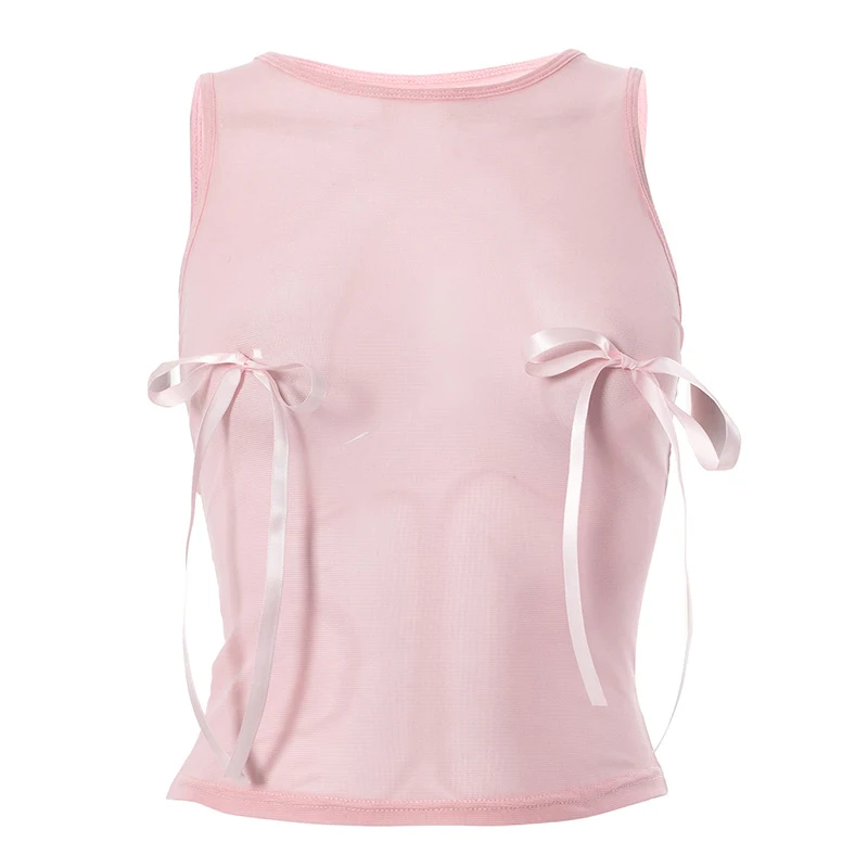Sweet Hot Girl Short Three-dimensional Bow Top, a stylish and comfortable summer essential for a trendy and flirty look — photo 9