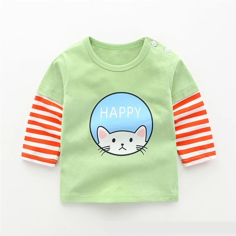 Title 12, Camiseta de manga longa de algodão para bebê, m...