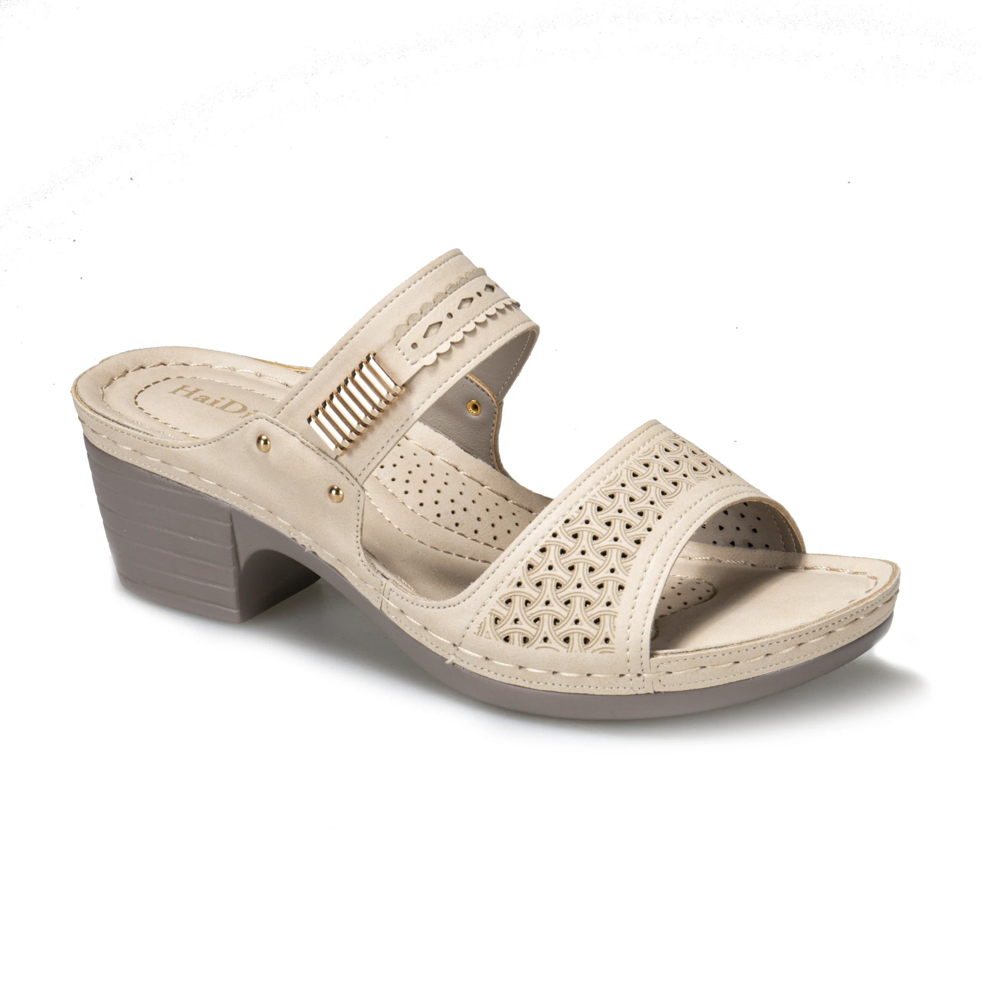 Ciabatte Donna con Tacco Grosso e Forato Stile Europeo e Americano Comode e alla Moda Ideali per l'Estate Sandali Perfetti per il Tuo Look. — foto 7