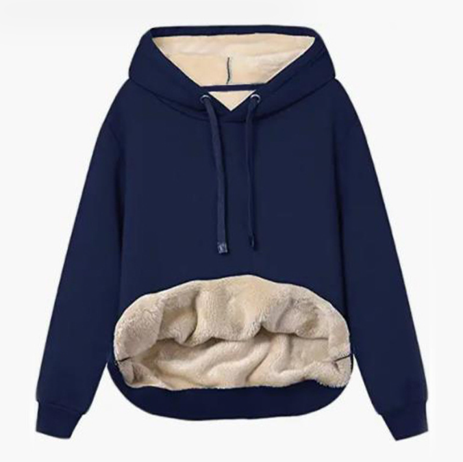 Damen-Pullover mit Rundhalsausschnitt, verdickt — foto 2