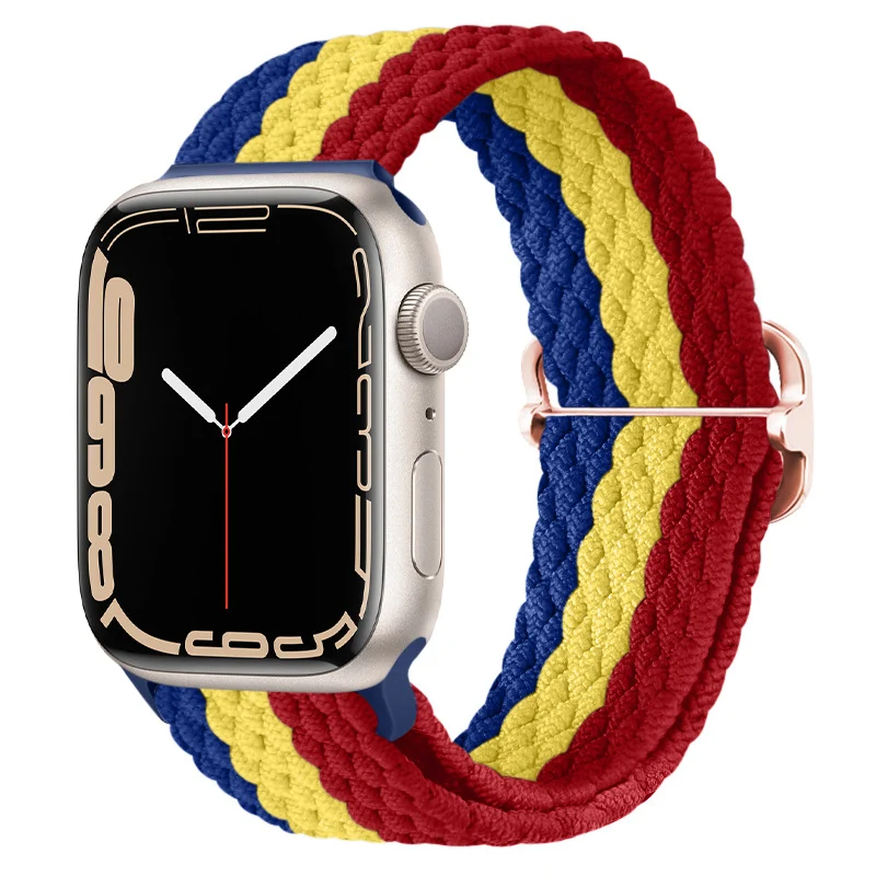 Pulseira Trançada de Nylon Ajustável para Apple Watch 7 - Conforto e Estilo Incomparáveis. Desfrute de um ajuste perfeito e design elegante. — foto 49