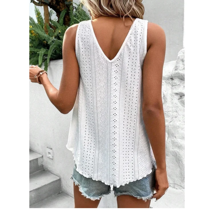 Women's V-neck Casual Pullover Vest. Comfortable and versatile, perfect for everyday wear and layering, ideal for creati — photo 24
