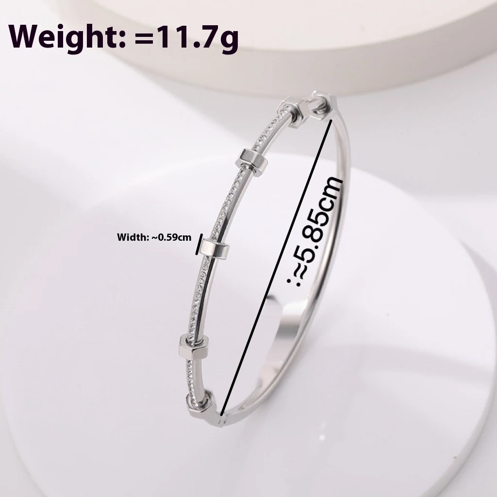 Title 4, Bracciale da donna in acciaio inossidabile con ...