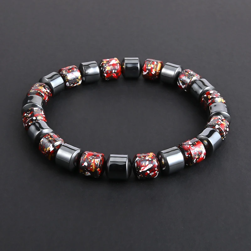 Title 5, Pulseira masculina de moda com pedras naturais ...