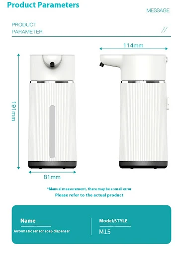 Title 11, Automatic Inductive Soap Dispenser Foam Liquid ...