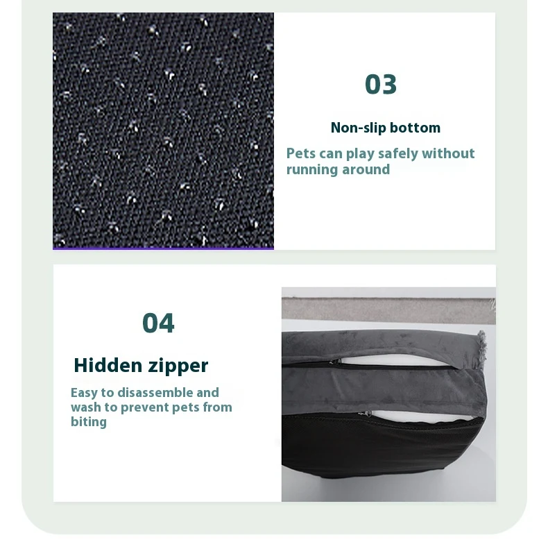 Title 5, Removable and Washable U-shaped Pet Sofa Emboss...