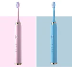 Escova de dentes elétrica recarregável, macia e à prova d'água para uso doméstico. Cuide da sua higiene bucal com praticidade e eficiência. — foto 2