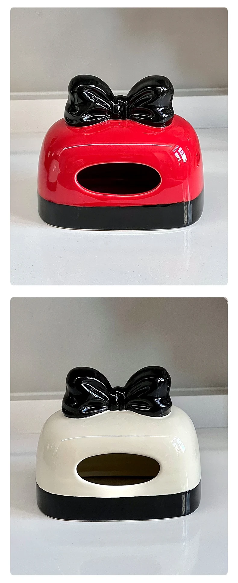 Creative Contrast Color Paper Extraction Box, good-looking for household use, stylish design, and easy access to paper. — photo 8