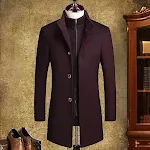 Men's Cross-Border Wool Coat Mid-Length with Detachable Vest Liner and Double Collar, a versatile and warm winter coat o — photo 1