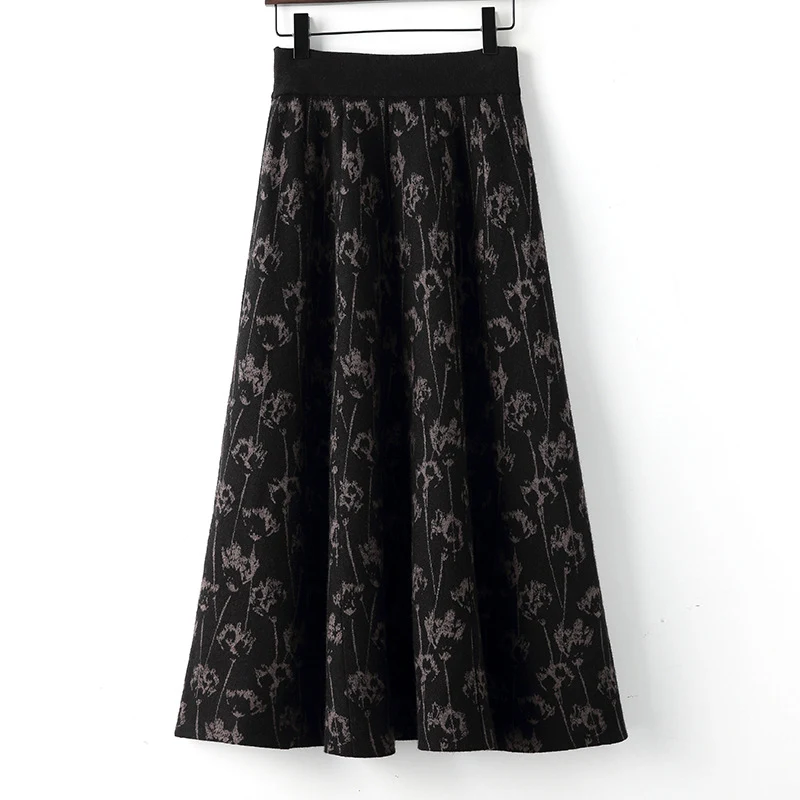 High Waist A-Linie Midi-Kleid mit weitem Saum – Figurumspielend, Vielseitig, Stilvoll – Perfekt für Büro, Freizeit und besondere Anlässe. — foto 2