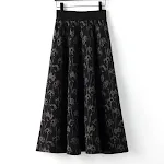 High Waist A-Linie Midi-Kleid mit weitem Saum – Figurumspielend, Vielseitig, Stilvoll – Perfekt für Büro, Freizeit und besondere Anlässe. — foto 2