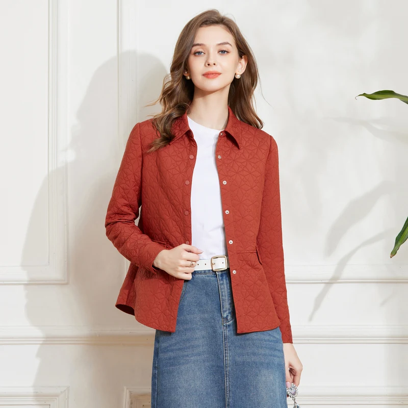 Title 2, Minimalist Cotton Windbreaker for Women, Autumn...