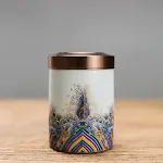 Mini leaf pot teeth on white