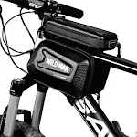 Bolsa de selim para bicicleta com casco rígido. Perfeita para mountain bike, à prova d'água, grande capacidade e fácil instalação. — foto 1