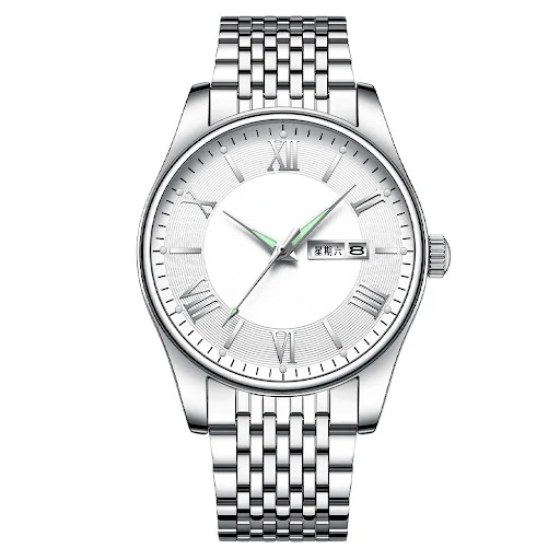 Title 5, Reloj de acero de moda casual de tendencia. Ele...