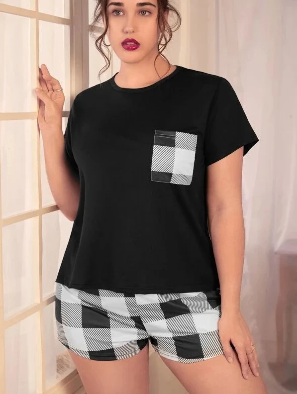 Title 15, Shorts Plus-sized Plus Size Womens Pajamas