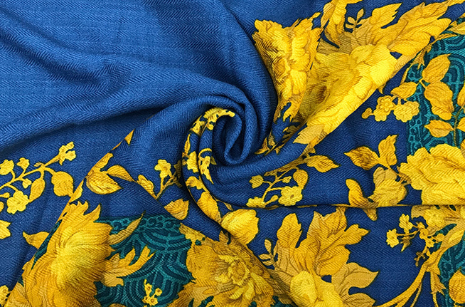 Title 9, Bufanda de mujer de pura lana con estampado de ...