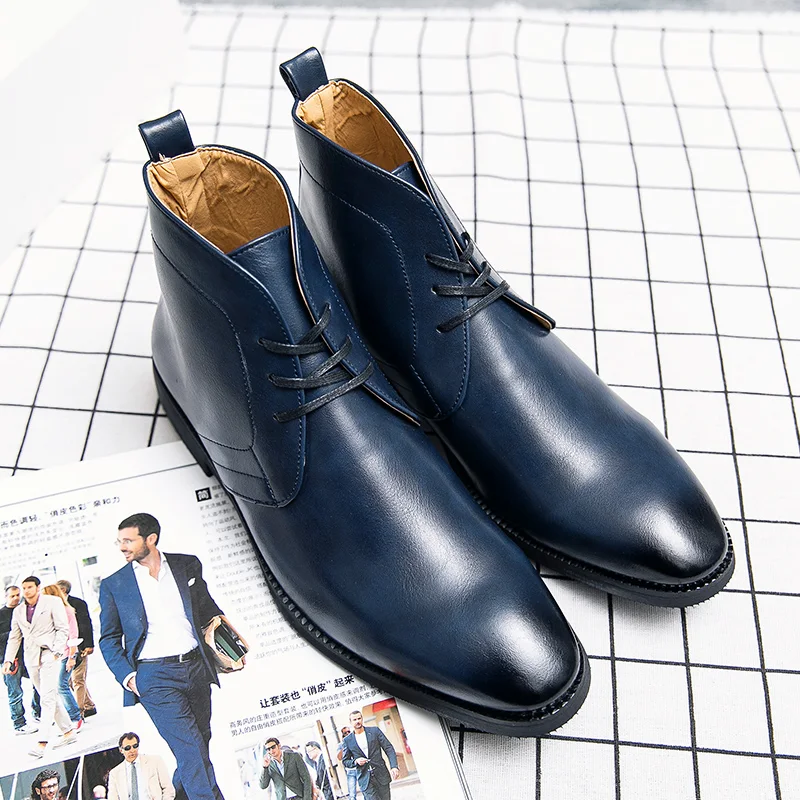 Botas de neve masculinas Doc Martens de cano alto, primavera e outono, design explosivo, conforto e estilo. — foto 6