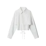 Women's European and American fake two pieces shirt, loose preppy style, stylish shirt, perfect for a casual and chic lo — photo 2