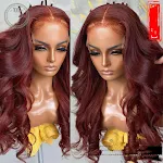 Peruca frontal de renda ondulada sexy, corpo com ondas naturais, visual estiloso e atraente, fácil de aplicar, ideal para festas e eventos — foto 1