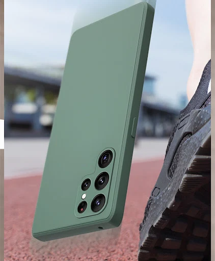 Title 5, Capinha de silicone elegante para celular com t...
