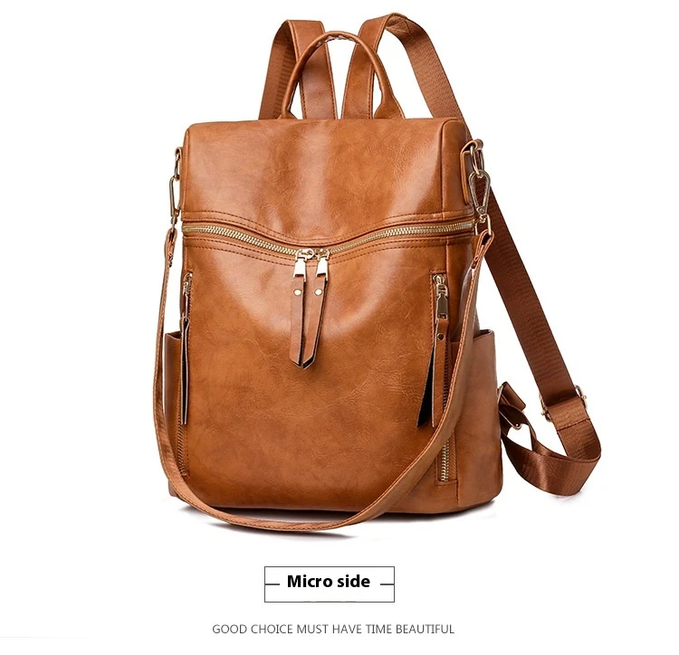Title 2, Damen Rucksack aus PU-Leder in schlichter, einf...