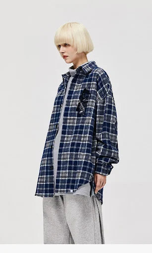 Title 13, Mens Heavy High Street Brushed Plaid Shirt, a ...
