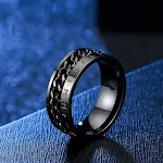 Anel de corrente com texto Viking – Exclusivo, atemporal e resistente. Expresse sua herança com este anel de prata inspirado nos vikings. — foto 7