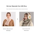 Yellow Brown Earmuff Scarf