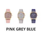 Pink grey blue