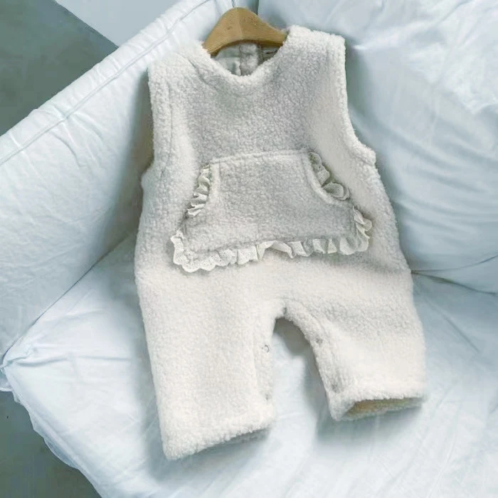 Title 8, Winter fleecegevoerde baby romper, western stij...
