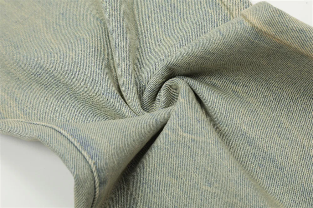 Mud Dyed Denim Straight-leg Pants for Men. Experience enduring style and superior comfort, perfect for everyday wear and — photo 15