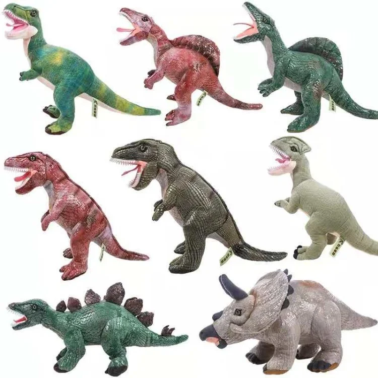 Title 2, Simulation big dinosaur plush toy doll, a soft ...