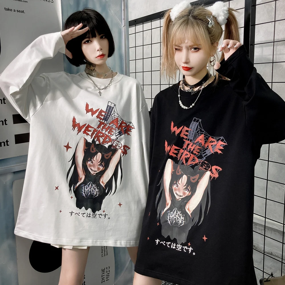 Title 5, Camiseta de manga larga con estampado de dibujo...