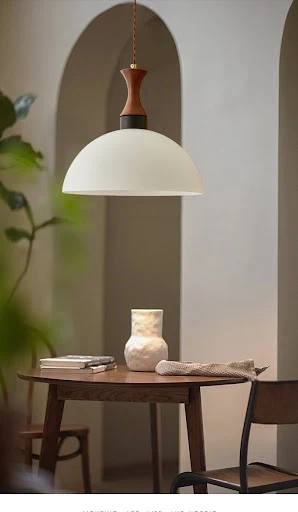 Title 5, Retro Glass Restaurant Pendant Light for Bedroo...