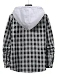 Nova Camisa Masculina com Capuz, Xadrez e Manga Longa. Conforto e Estilo para um Visual Casual e Aconchegante em Qualquer Ocasião. — foto 2
