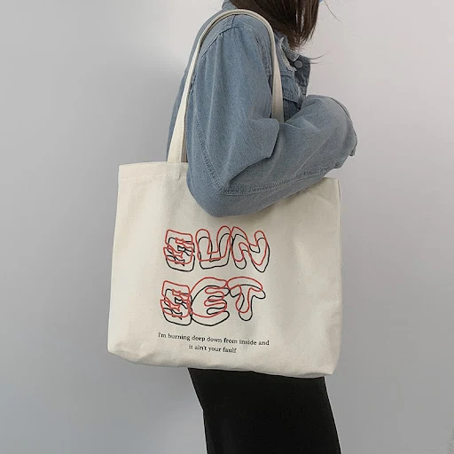 Title 4, Bolsa de lona para estudantes "Interpret My Lov...