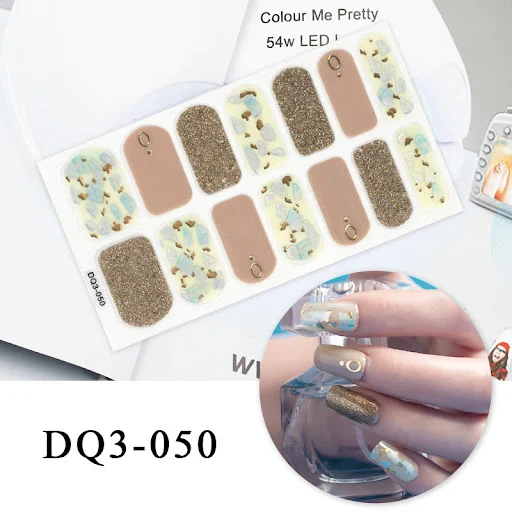 Title 12, Nail Art Color Nail Stickers Simple Fashion. Ea...